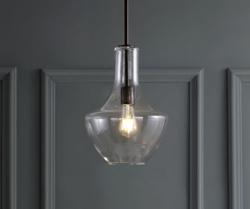 Watts Glass/Metal LED Pendant - JONATHAN Y